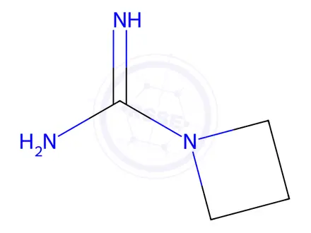 Chemical structure of azetidine-1-carboximidamide hydrochloride