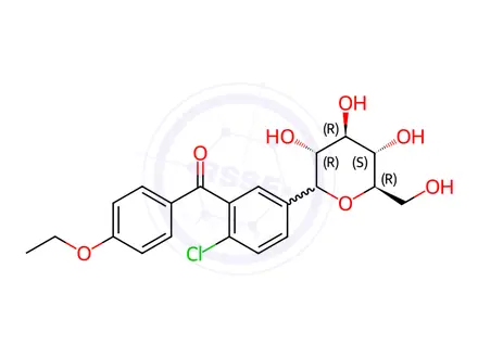 Chemical structure of Dapagliflozin Impurity G