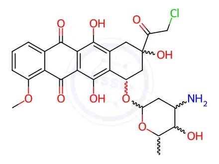Chemical structure of Doxorubicin Impurity 14