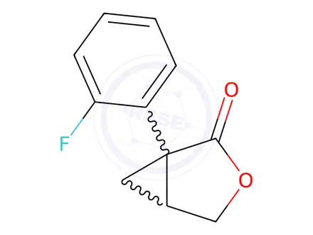 Chemical structure of 1-(2-Fluorophenyl)-3-oxabicyclo[3.1.0]hexan-2-one