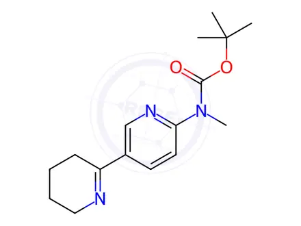 Chemical structure of tert-Butyl methyl(3,4,5,6-tetrahydro-[2,3'-bipyridin]-6'-yl)carbamate