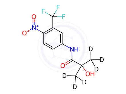 Chemical structure of Hydroxy Flutamide-d6