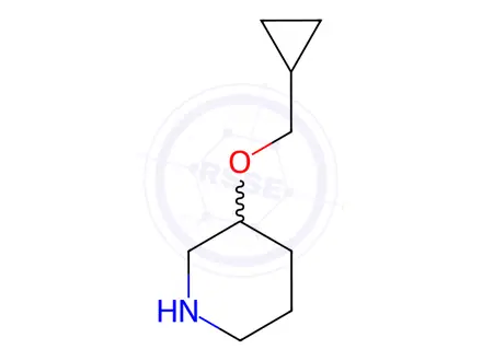 Chemical structure of 3-(Cyclopropylmethoxy)piperidine hydrochloride