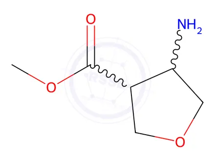 Chemical structure of (3R,4S)-Methyl 4-aminotetrahydrofuran-3-carboxylate