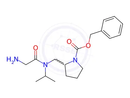 Chemical structure of Benzyl 2-((2-amino-N-isopropylacetamido)methyl)pyrrolidine-1-carboxylate