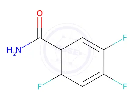 Chemical structure of 2,4,5-Trifluorobenzamide