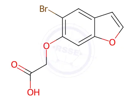 Chemical structure of 2-((5-Bromobenzofuran-6-yl)oxy)acetic acid