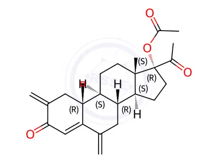 Chemical structure of Chlormadinone acetate Impurity 14