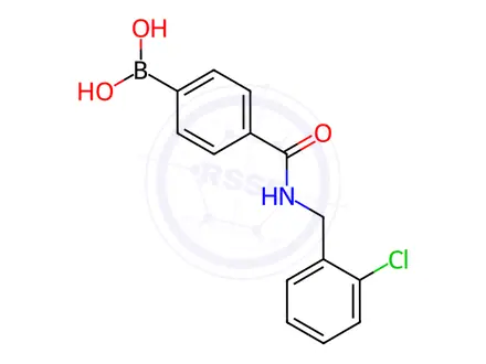 Chemical structure of (4-((2-Chlorobenzyl)carbamoyl)phenyl)boronic acid
