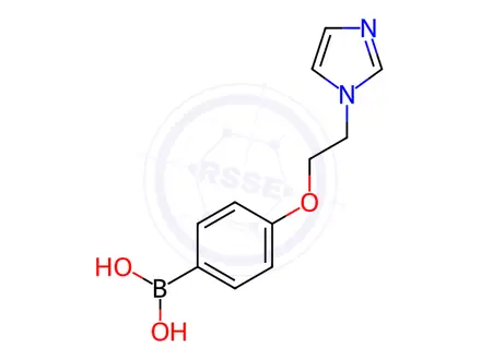 Chemical structure of (4-(2-(1H-Imidazol-1-yl)ethoxy)phenyl)boronic acid