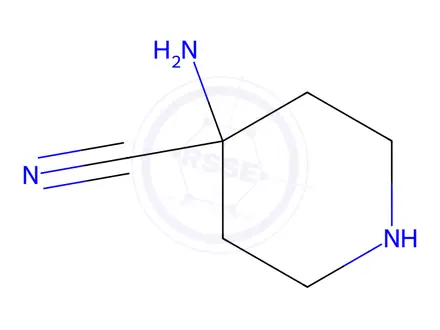 Chemical structure of 4-Amino-4-piperidinecarbonitrile