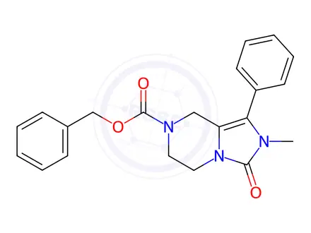 Chemical structure of Benzyl 2-methyl-3-oxo-1-phenyl-2,5,6,8-tetrahydroimidazo[1,5-a]pyrazine-7(3H)-carboxylate