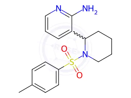 Chemical structure of 3-(1-Tosylpiperidin-2-yl)pyridin-2-amine
