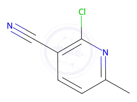 Chemical structure of 2-Chloro-6-methyl-3-pyridinecarbonitrile