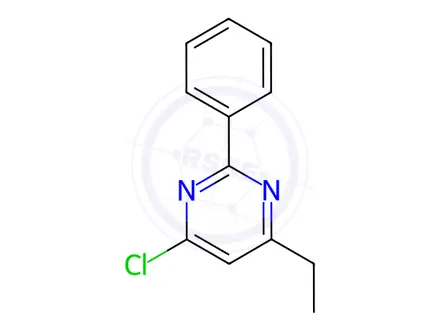 Chemical structure of 4-Chloro-6-ethyl-2-phenylpyrimidine
