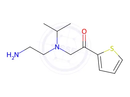 Chemical structure of 2-[(2-Hydroxy-ethyl)-isopropyl-amino]-1-thiophen-2-yl-ethanone