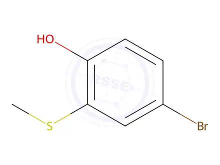 Chemical structure of 4-Bromo-2-(methylthio)phenol