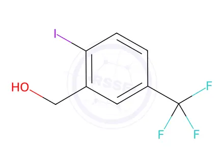Chemical structure of 2-Iodo-5-(trifluoromethyl)benzyl Alcohol