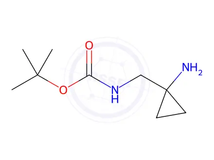 Chemical structure of tert-Butyl ((1-Aminocyclopropyl)methyl)carbamate