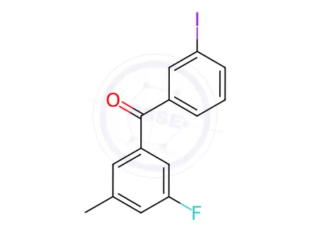 Chemical structure of (3-Fluoro-5-methylphenyl)(3-iodophenyl)methanone