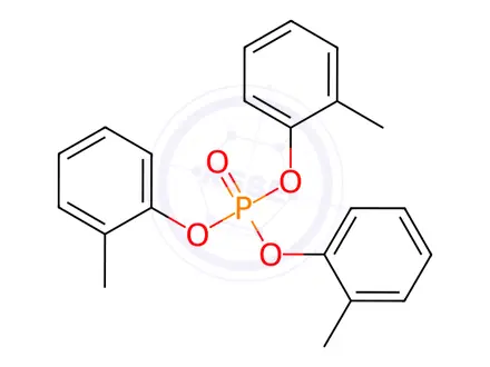 Chemical structure of Tri-2-cresyl phosphate