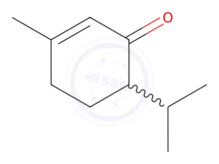 Chemical structure of Pulegone Impurity 4 (Piperitone)