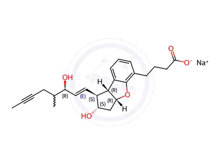 Chemical structure of Beraprost Sodium Salt(Mixture of Diastereomers)