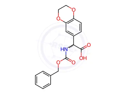 Chemical structure of 2-{[(benzyloxy)carbonyl]amino}-2-(2,3-dihydro-1,4-benzodioxin-6-yl)acetic acid