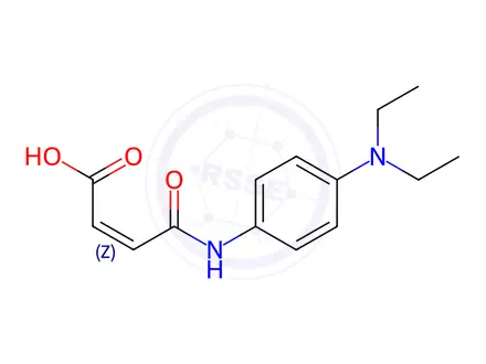Chemical structure of (2Z)-4-{[4-(Diethylamino)phenyl]amino}-4-oxobut-2-enoic acid