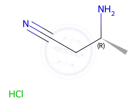 Chemical structure of (R)-3-Aminobutanenitrile hydrochloride