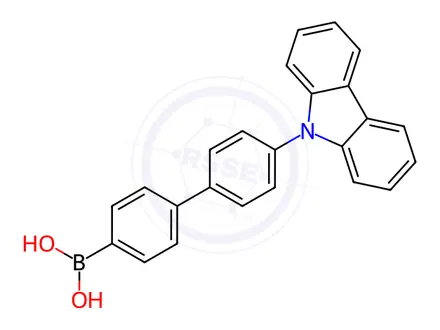 Chemical structure of [4'-(Carbazol-9-yl)-4-biphenylyl]boronic Acid