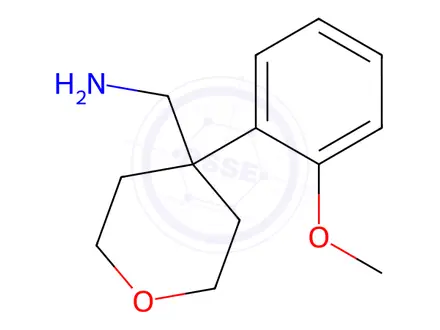 Chemical structure of (4-(2-Methoxyphenyl)tetrahydro-2H-pyran-4-yl)methanamine