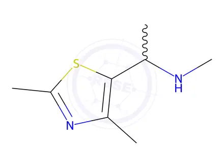 Chemical structure of [1-(2,4-dimethyl-1,3-thiazol-5-yl)ethyl](methyl)amine