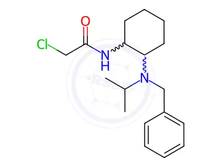 Chemical structure of N-(2-(Benzyl(isopropyl)amino)cyclohexyl)-2-chloroacetamide