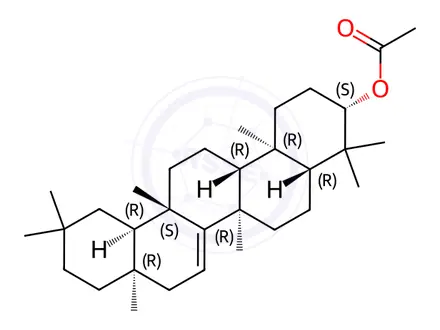 Chemical structure of Taraxeryl acetate