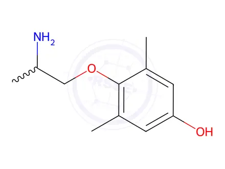 Chemical structure of 4-Hydroxy Mexiletine Hydrochloride