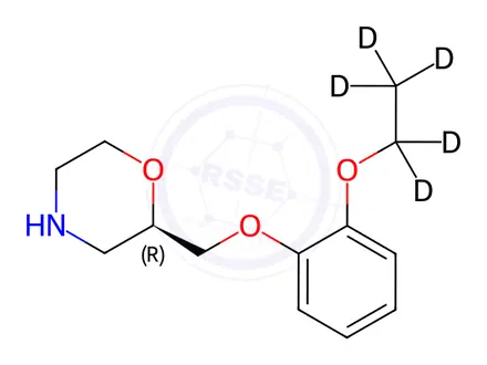 Chemical structure of (R)-Viloxazine-d5 Hydrochloride