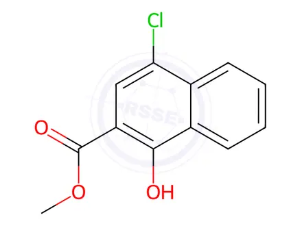 Chemical structure of methyl 4-chloro-1-hydroxy-2-naphthoate