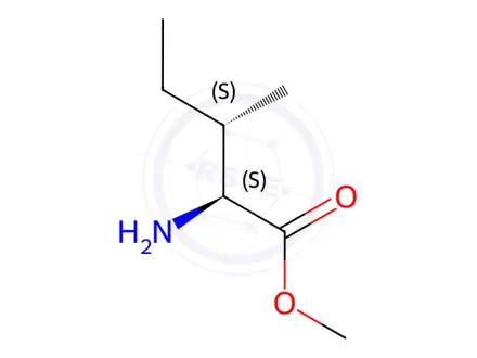 Chemical structure of Isoleucine methyl ester