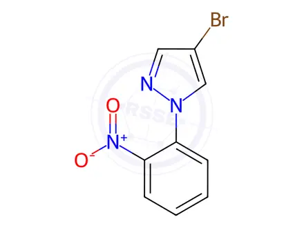 Chemical structure of 4-Bromo-1-(2-Nitrophenyl)-1h-Pyrazole
