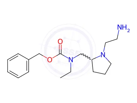 Chemical structure of Benzyl ((1-(2-aminoethyl)pyrrolidin-2-yl)methyl)(ethyl)carbamate
