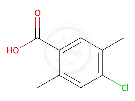 Chemical structure of 4-chloro-2,5-dimethylbenzoic acid