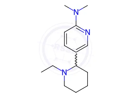 Chemical structure of 5-(1-Ethylpiperidin-2-yl)-N,N-dimethylpyridin-2-amine