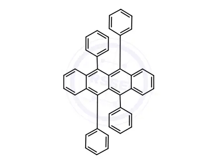 Chemical structure of Rubrene