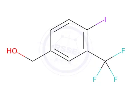 Chemical structure of (4-Iodo-3-(trifluoromethyl)phenyl)methanol