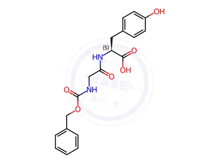 Chemical structure of Z-GLY-TYR-OH