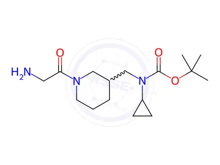 Chemical structure of tert-Butyl ((1-(2-aminoacetyl)piperidin-3-yl)methyl)(cyclopropyl)carbamate