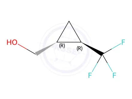 Chemical structure of [trans-2-(trifluoromethyl)cyclopropyl]methanol