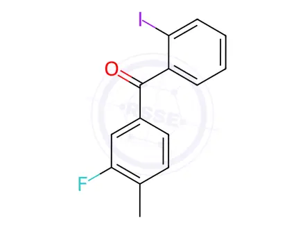 Chemical structure of (3-Fluoro-4-methylphenyl)(2-iodophenyl)methanone