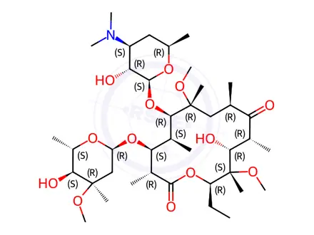 Chemical structure of Clarithromycin Impurity F